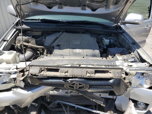 5TFJU4GN0DX043834 - 2013 TOYOTA TACOMA DOUBLE CAB PRERUNNER SILVER photo 11