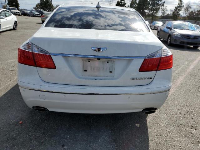 KMHGC46F99U059915 - 2009 HYUNDAI GENESIS 4.6L WHITE photo 6