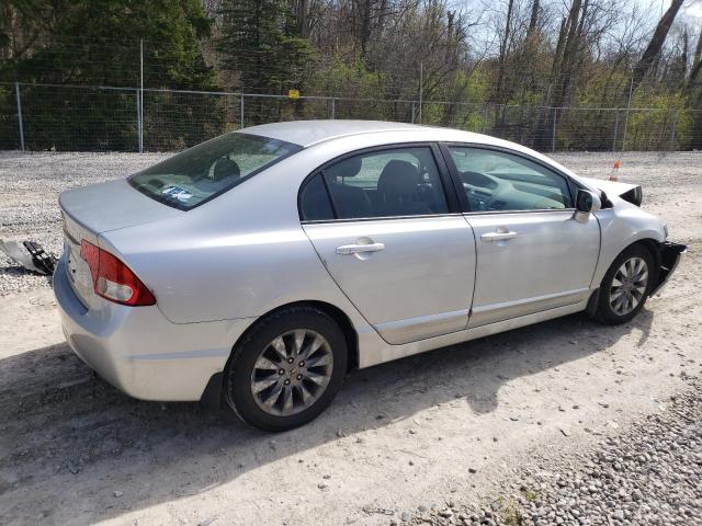 1HGFA16919L017812 - 2009 HONDA CIVIC EXL ვერცხლისფერი ფოტო 3