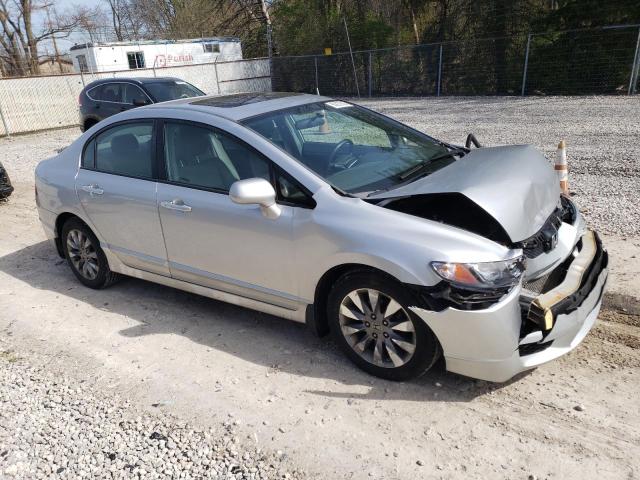 1HGFA16919L017812 - 2009 HONDA CIVIC EXL ვერცხლისფერი ფოტო 4