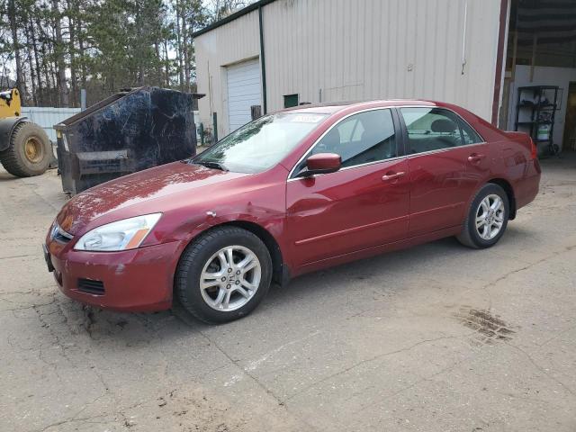 1HGCM56806A181939 - 2006 HONDA ACCORD EX BURGUNDY photo 1