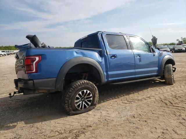 1FTFW1RG8LFB33783 - 2020 FORD F150 RAPTOR BLUE photo 3