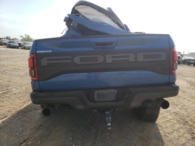 1FTFW1RG8LFB33783 - 2020 FORD F150 RAPTOR BLUE photo 6