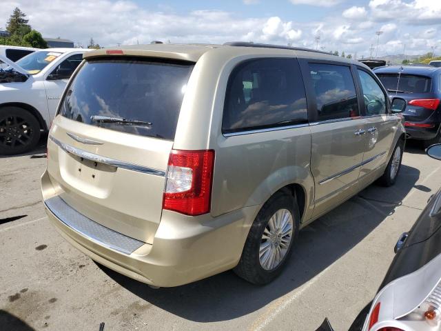 2C4RC1CGXCR146042 - 2012 CHRYSLER TOWN & COU TOURING L GOLD photo 3