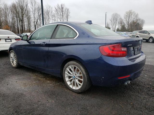 WBA1G9C57FVX96542 - 2015 BMW 228 XI SULEV BLUE photo 2