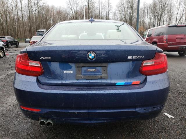 WBA1G9C57FVX96542 - 2015 BMW 228 XI SULEV BLUE photo 6