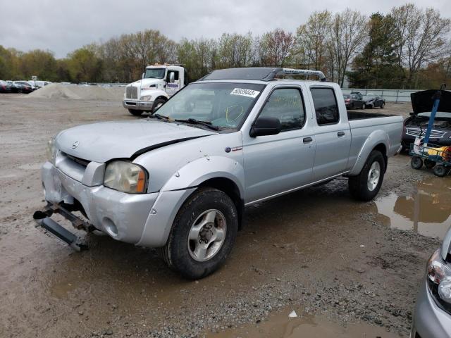 1N6MD29Y72C386120 - 2002 NISSAN FRONTIER CREW CAB SC SILVER photo 1