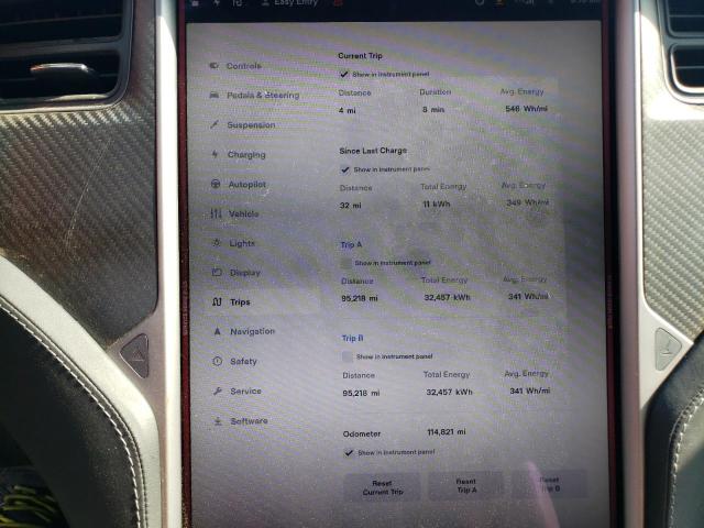 5YJSA1E40JF278486 - 2018 TESLA MODEL S ნაცრისფერი ფოტო 9