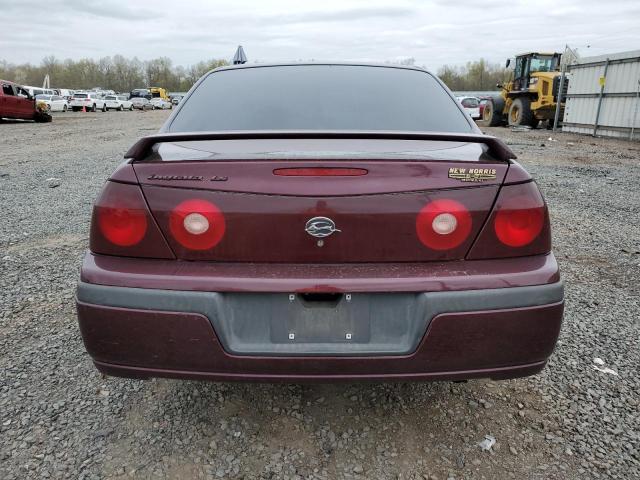 2G1WH52K639198617 - 2003 CHEVROLET IMPALA LS MAROON photo 6