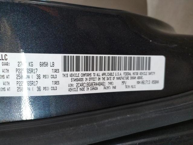 2C4RC1BG0ER448461 - 2014 CHRYSLER TOWN & COU TOURING ნაცრისფერი ფოტო 12