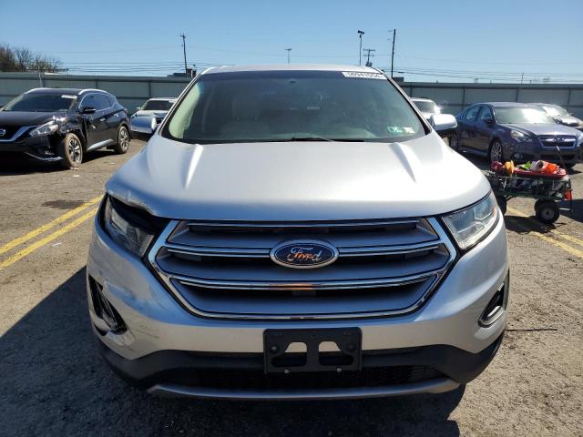 2FMPK4J98HBB30496 - 2017 FORD EDGE SEL SILVER photo 5