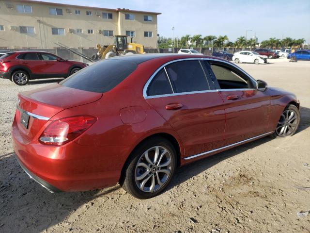 55SWF4JBXHU232035 - 2017 MERCEDES-BENZ C 300 RED photo 3