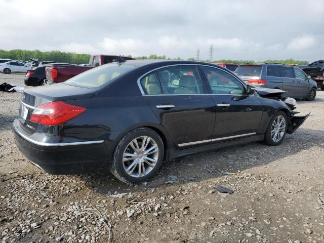 KMHGC4DF3CU167909 - 2012 HYUNDAI GENESIS 4.6L BLACK photo 3