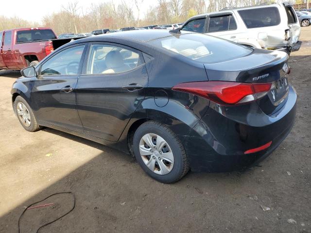 5NPDH4AE7GH741867 - 2016 HYUNDAI ELANTRA SE BLACK photo 2