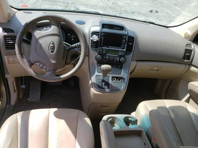 KNDMB233296299384 - 2009 KIA SEDONA EX GOLD photo 8