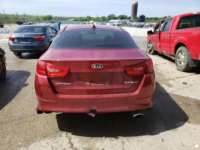 5XXGR4A66FG422439 - 2015 KIA OPTIMA SX RED photo 6