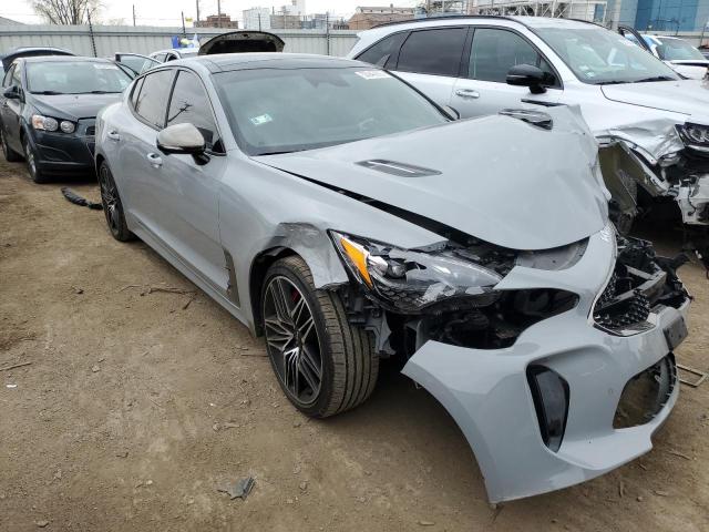 KNAE55LC1N6120269 - 2022 KIA STINGER GT2 GRAY photo 4