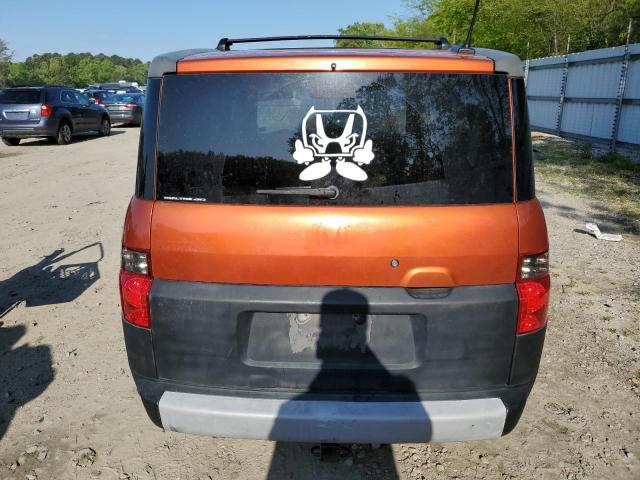 5J6YH28625L006219 - 2005 HONDA ELEMENT EX ORANGE photo 6