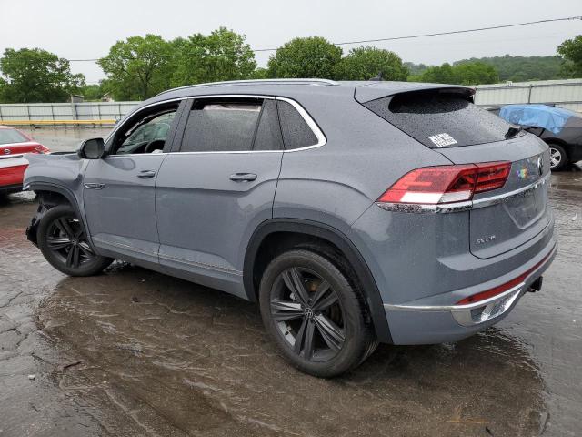 1V2SE2CA2NC216625 - 2022 VOLKSWAGEN ATLAS CROS SEL R-LINE GRAY photo 2