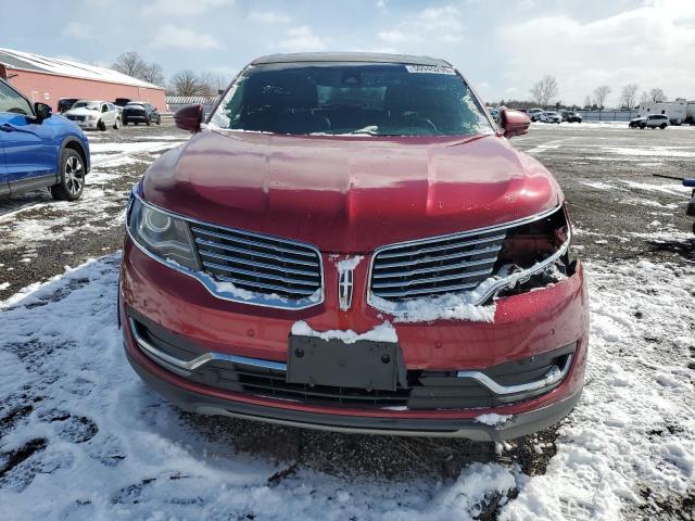 2LMPJ8LR1HBL35864 - 2017 LINCOLN MKX RESERVE Kırmızı fotoğraf 5