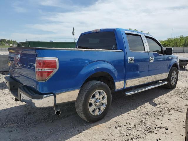 1FTFW1CV5AFD71594 - 2010 FORD F150 SUPERCREW BLUE photo 3