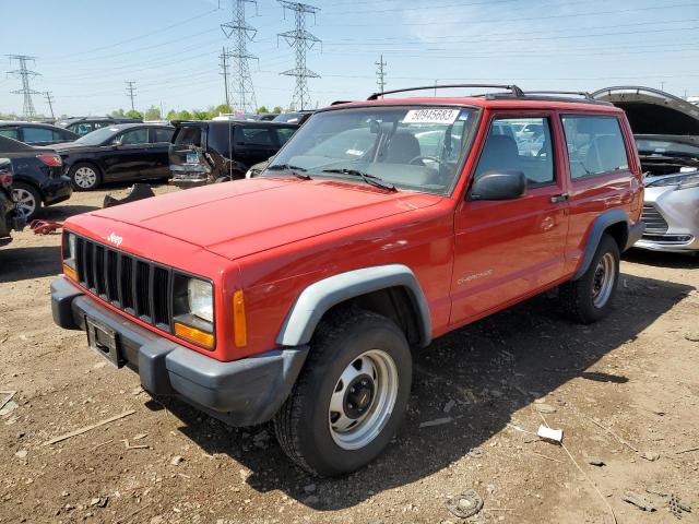 1J4FJ27S9VL594212 - 1997 JEEP CHEROKEE SE RED photo 1