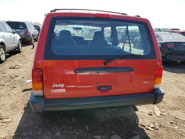 1J4FJ27S9VL594212 - 1997 JEEP CHEROKEE SE RED photo 6