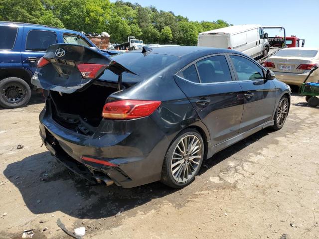 KMHD04LB6JU478810 - 2018 HYUNDAI ELANTRA SPORT BLACK photo 3