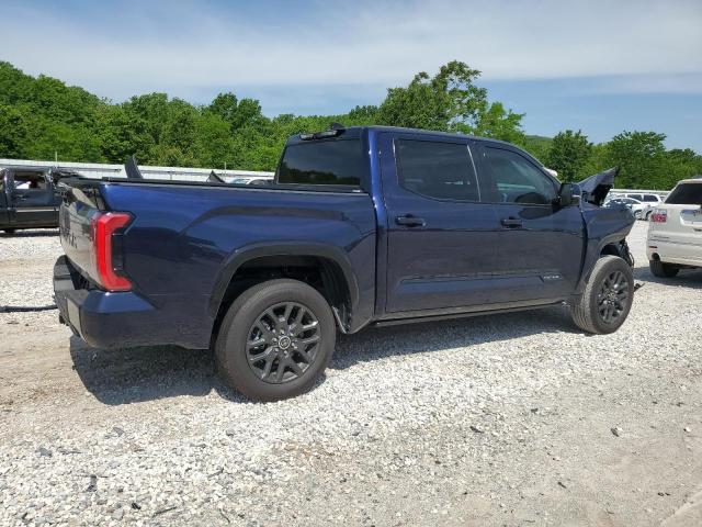 5TFNA5DB5NX018245 - 2022 TOYOTA TUNDRA CREWMAX PLATINUM Blau Foto 3