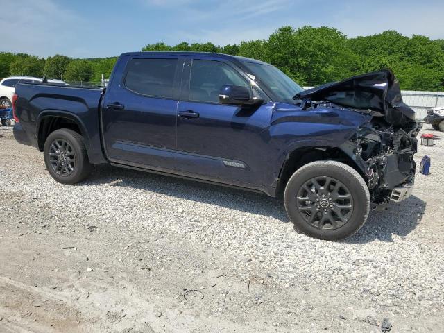 5TFNA5DB5NX018245 - 2022 TOYOTA TUNDRA CREWMAX PLATINUM Blau Foto 4