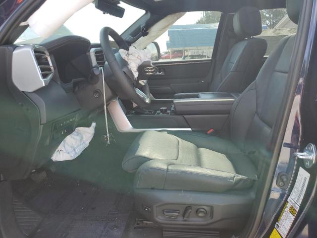 5TFNA5DB5NX018245 - 2022 TOYOTA TUNDRA CREWMAX PLATINUM Blau Foto 7