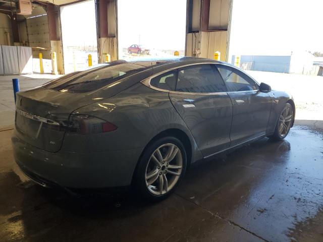 5YJSA1S17EFP56290 - 2014 TESLA MODEL S GRAY photo 3