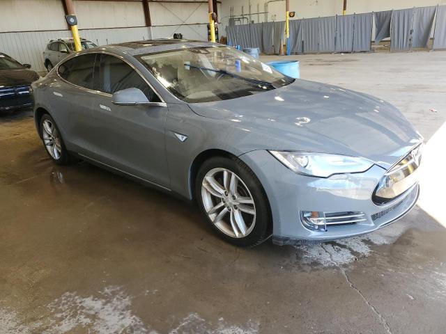 5YJSA1S17EFP56290 - 2014 TESLA MODEL S GRAY photo 4
