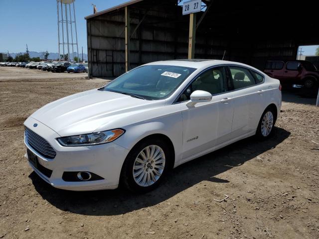 3FA6P0LU0GR314509 - 2016 FORD FUSION SE HYBRID WHITE photo 1