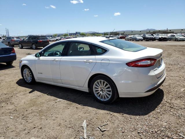 3FA6P0LU0GR314509 - 2016 FORD FUSION SE HYBRID WHITE photo 2