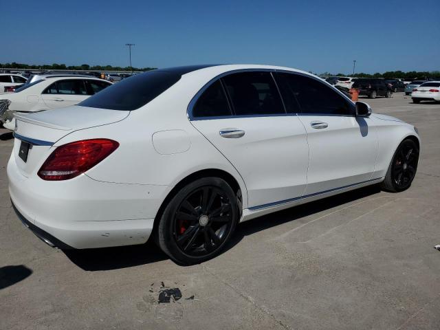 55SWF4JB8FU051576 - 2015 MERCEDES-BENZ C 300 WHITE photo 3