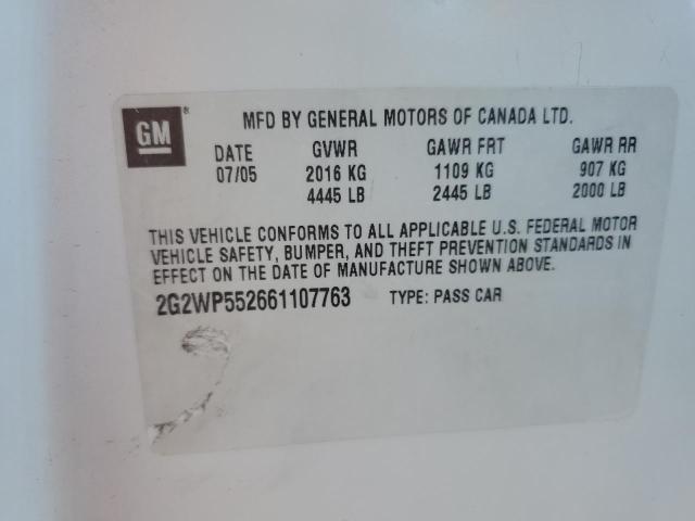 2G2WP552661107763 - 2006 PONTIAC GRAND PRIX 白色 照片 13