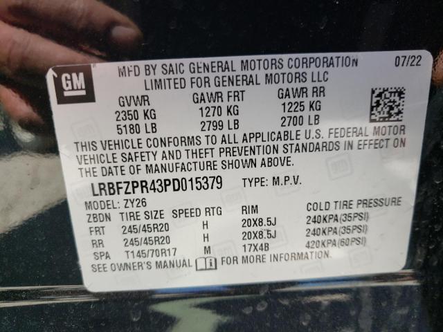 LRBFZPR43PD015379 - 2023 BUICK ENVISION ESSENCE BLACK photo 14