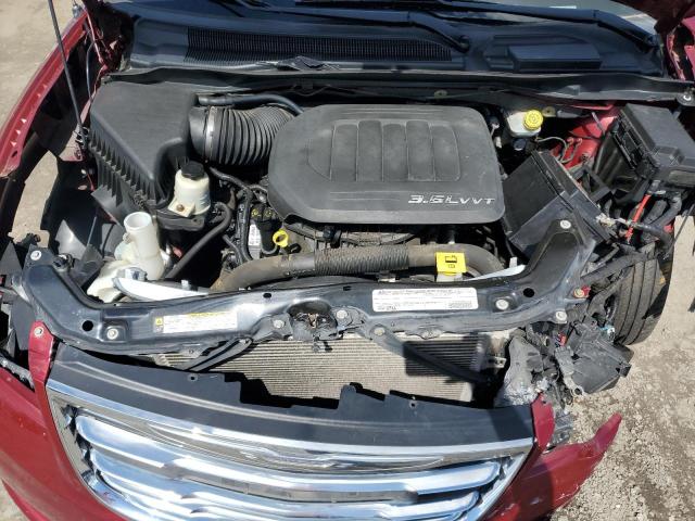 2A4RR8DGXBR749751 - 2011 CHRYSLER TOWN&COUNT TOURING L RED photo 12