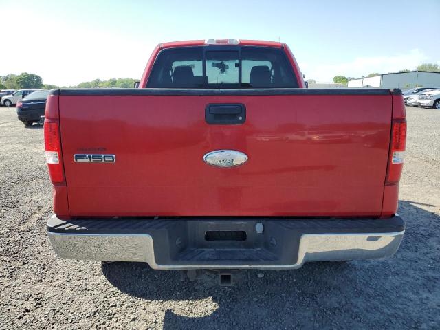 1FTRF14536NA05867 - 2006 FORD F150 RED photo 6