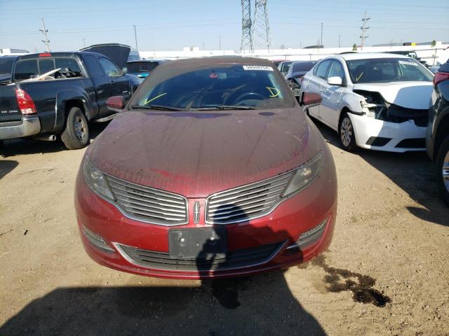 3LN6L2J9XFR619073 - 2015 LINCOLN MKZ BURGUNDY photo 5