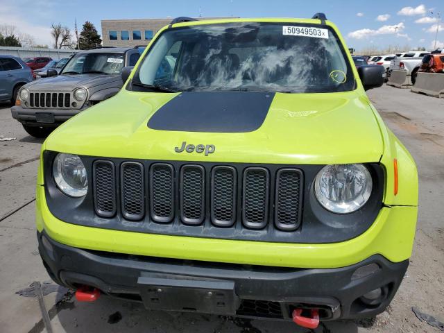 ZACCJBCBXHPG35008 - 2017 JEEP RENEGADE TRAILHAWK GREEN photo 5