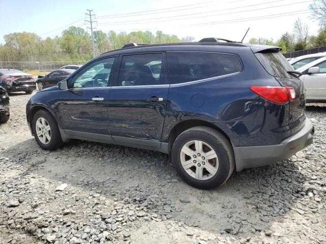 1GNKRJED2BJ414188 - 2011 CHEVROLET TRAVERSE LT BLUE photo 2