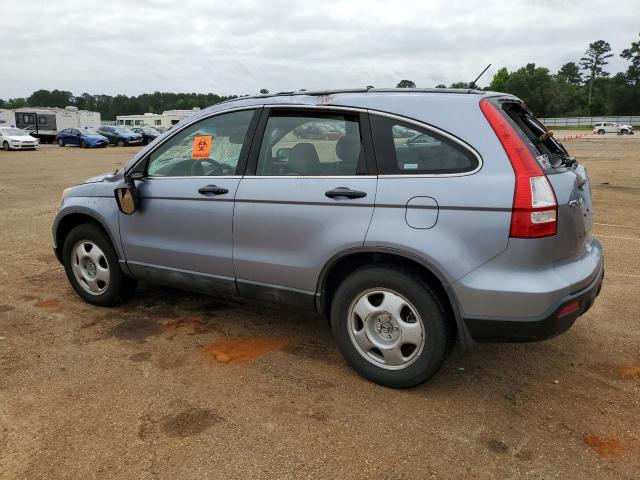 5J6RE38338L007635 - 2008 HONDA CR-V LX BLUE photo 2