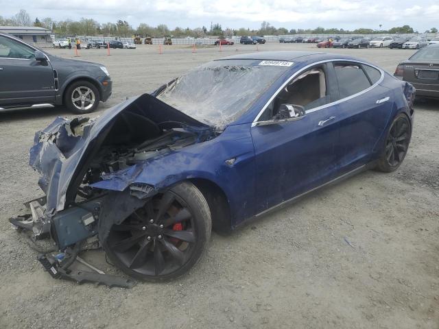 5YJSA1E48GF120597 - 2016 TESLA MODEL S BLUE photo 1