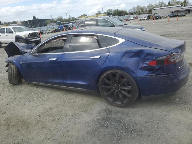 5YJSA1E48GF120597 - 2016 TESLA MODEL S BLUE photo 2