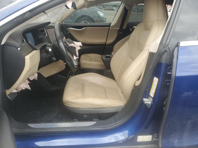 5YJSA1E48GF120597 - 2016 TESLA MODEL S BLUE photo 7