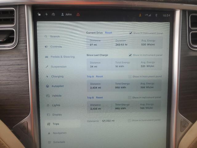 5YJSA1E48GF120597 - 2016 TESLA MODEL S BLUE photo 9