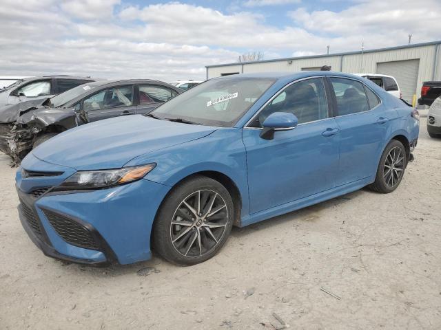 4T1T11AK3PU093143 - 2023 TOYOTA CAMRY SE NIGHT SHADE BLUE photo 1