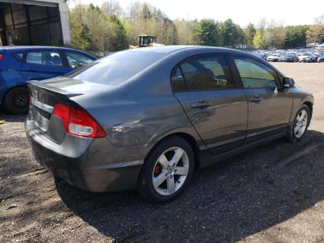 2HGFA1F63AH016846 - 2010 HONDA CIVIC LX-S Gris photo 3